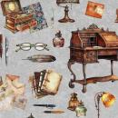 Patchworkbaumwolle Writing Desk & Motifs Toss von Quilting Treasure